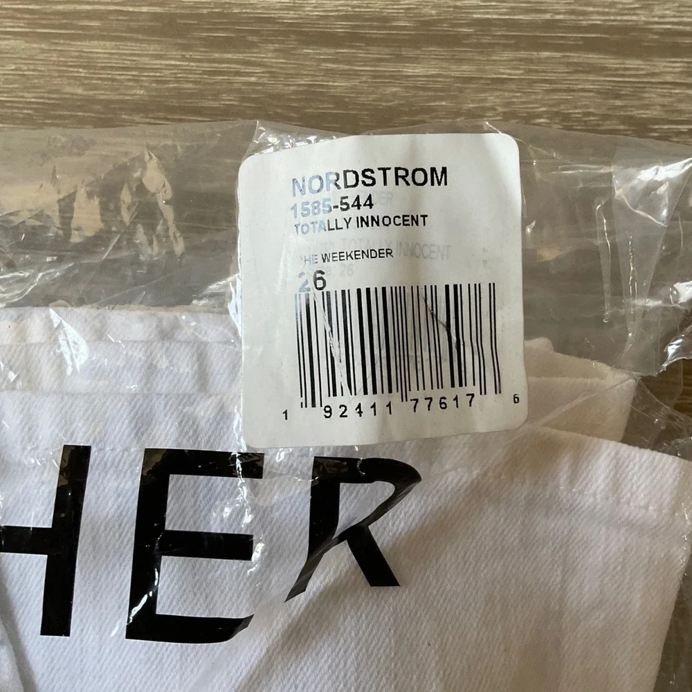 Mother The Weekender Jeans White Size 26 New With Tags - Picture 6 of 6